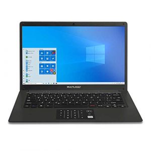 Notebook Multilaser Legacy Book, W10 Home, Processador Intel Pentium Quad Core, Memoria 4GB 64GB Tela 14,1 Pol. HD Preto Multilaser – PC310