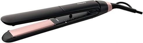 Prancha Alisadora de cabelos Essential, Preto e rosa,Bivolt-Philips