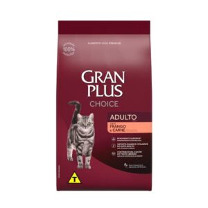 GranPlus Choice - Ração para Gatos Adultos Frango e Carne, 10,1 kg