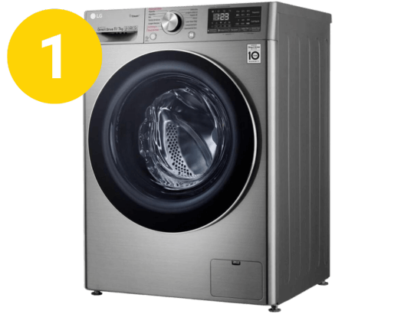 Lava e Seca Smart LG 11kg Aço Escovado com Inteligência Artificial AIDD™ VC4-CV5011TS4A 127V