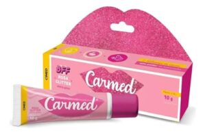 Carmed BFF Hidratante labial rosa glitter