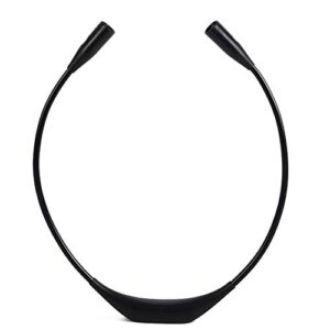 JUNKAI Luminária de LED para leitura de pescoço, recarregável com 3 cores, bateria de 1000 mAh para 80 horas de leitura, luzes para leitura na cama, corrida, caminhada, viagens