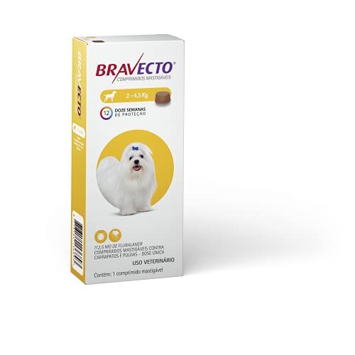 Bravecto para Cães 112,5mg – 2 até 4,5kg